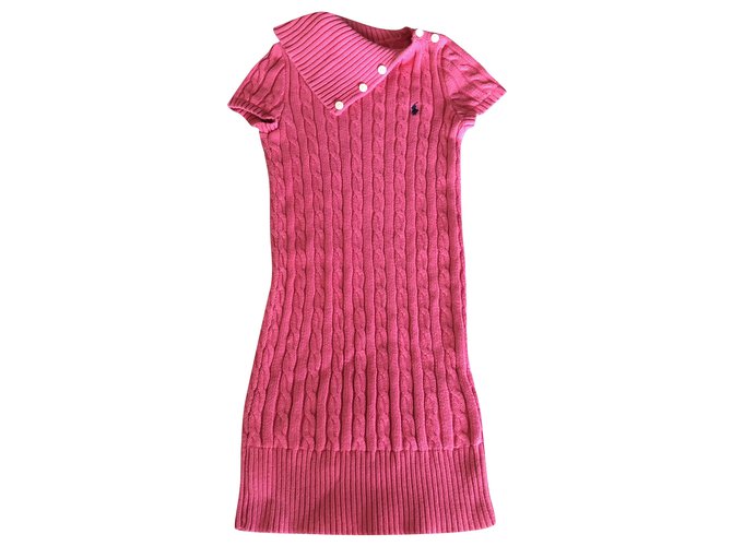 Ralph Lauren Kleider Pink Marineblau Baumwolle  ref.230113