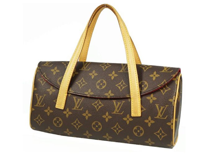 Louis+Vuitton+Sonatine+Shoulder+Bag+Brown+Canvas for sale online