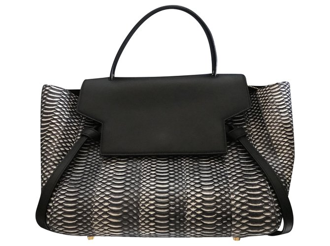 Belt Bag Céline Gürteltasche Python schwarz weiß 