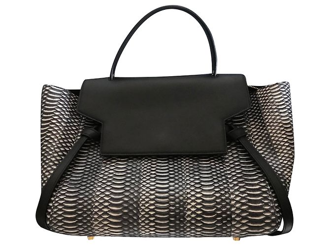 Belt Bag Sac banane Céline Python noir et blanc