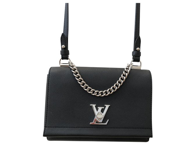 Lockit Louis Vuitton Lockme Black Leather  ref.230138