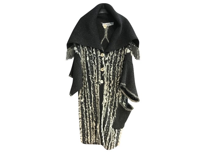 Dior Coats, Outerwear Grey Wool  ref.230215