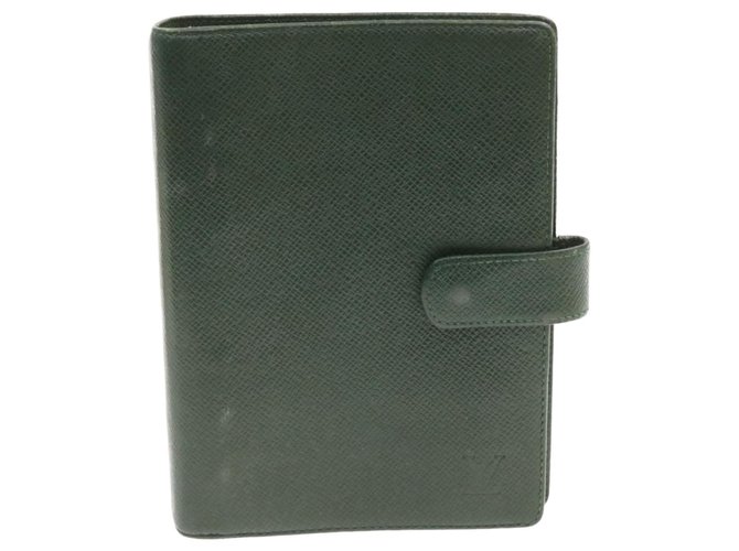 Louis Vuitton Agenda Cover Green Leather  ref.230268