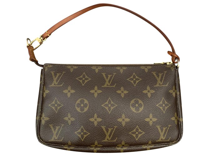 Louis Vuitton Clutch bags Brown Cloth  ref.230393