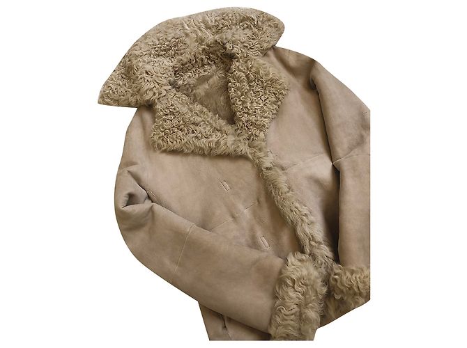 Theory Giacca caban Théory M Bianco Beige Crudo Sabbia Crema Marrone chiaro