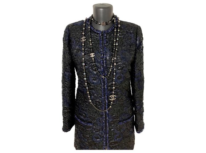 Chanel 2019 Fall coat Black Silk  ref.230473