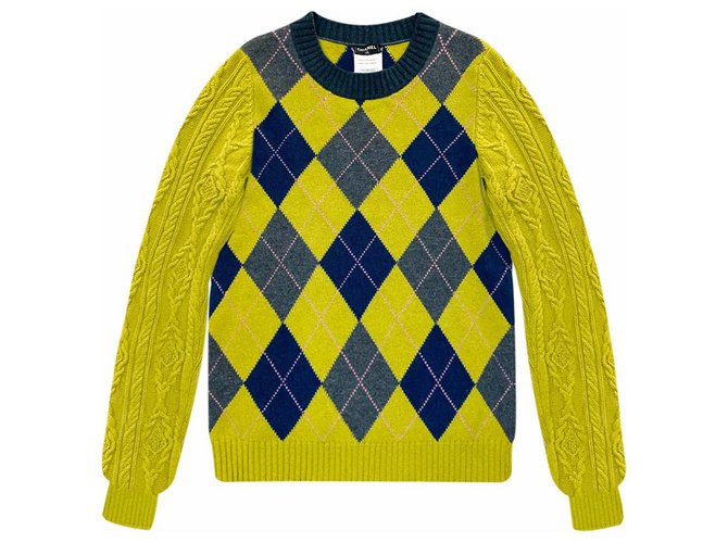 Chanel nuevo suéter de Edimburgo Verde oliva Cachemira  ref.230531