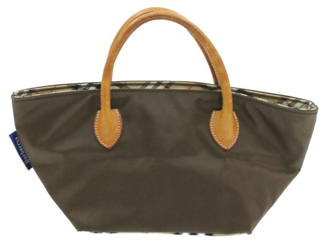 Burberry handbag Brown Leather  ref.230575