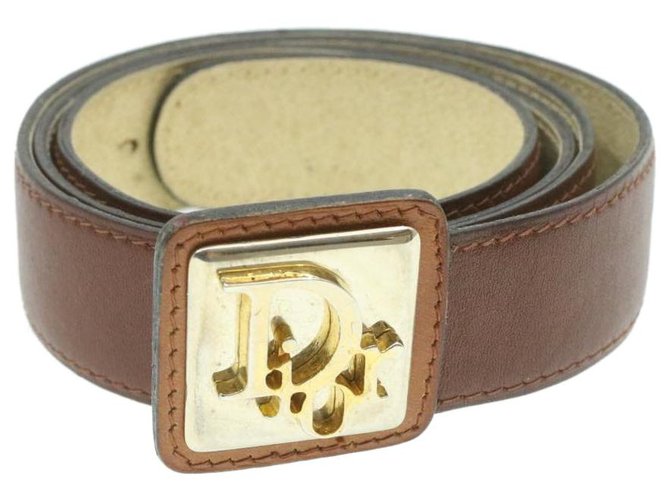 Dior Belt Brown Leather  ref.230588