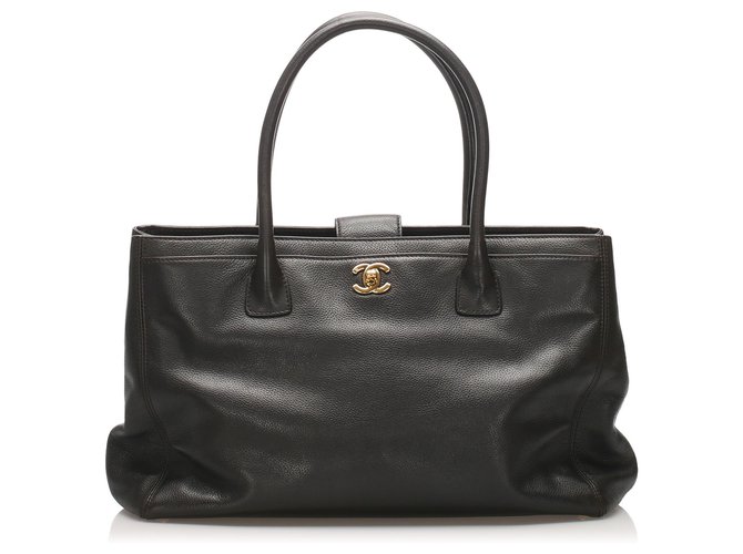Chanel Black Executive Cerf Caviar Leather Tote Bag  ref.230769