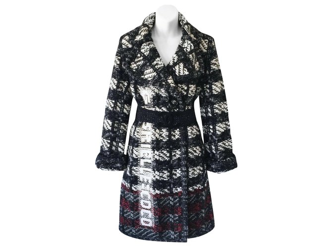 Chanel 7K$ NEW Coco Gabrielle coat Black Wool  ref.230878