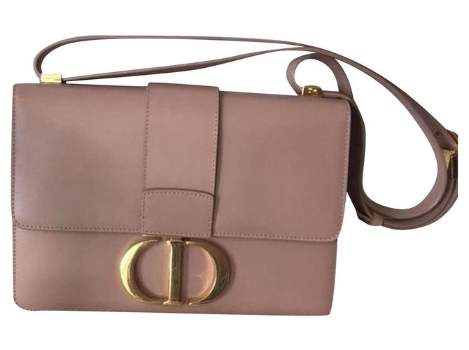 Christian Dior bag 30 Montaigne Beige Golden Leather  ref.230901