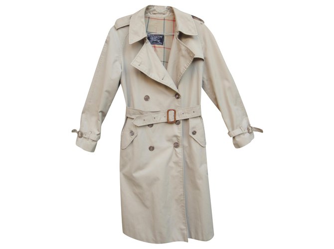Burberry trench da donna vintagesixties t 38 Beige Cotone Poliestere  ref.230918
