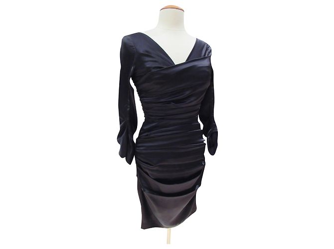 Luc Duchène Élégante robe Luc Duchene en soie noire
