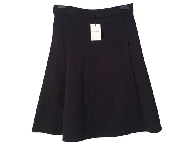 Isabel Marant malta skirt Black Cotton  ref.230947