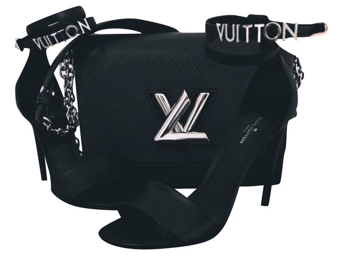 Louis Vuitton RUF MICH AN Schwarz Exotisches Leder  ref.230992