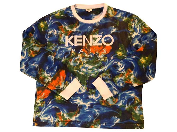 Kenzo Sweatshirt blau Acryl
