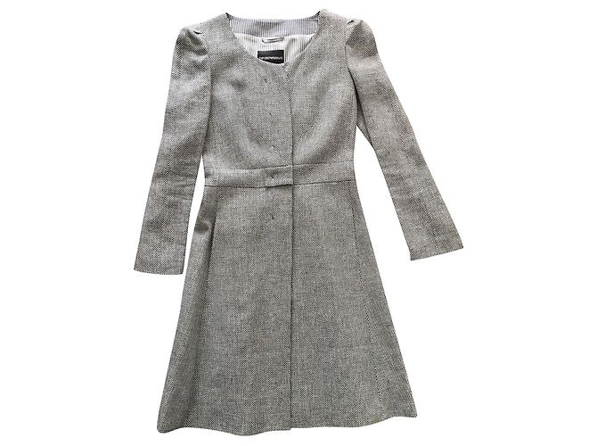 Emporio Armani Leinenkleid