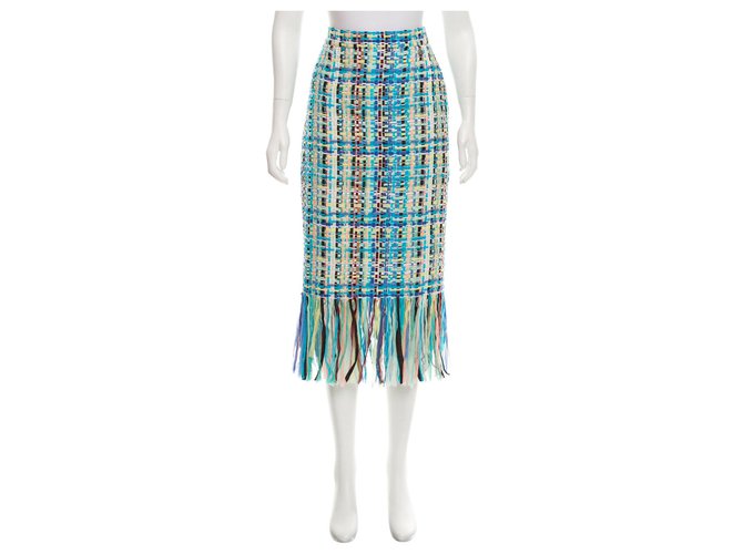 Chanel 5K$ iconic Cuba skirt Multiple colors Tweed  ref.231116