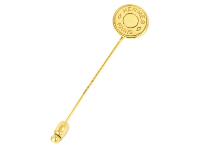 Hermès brooch Golden Gold-plated  ref.231265