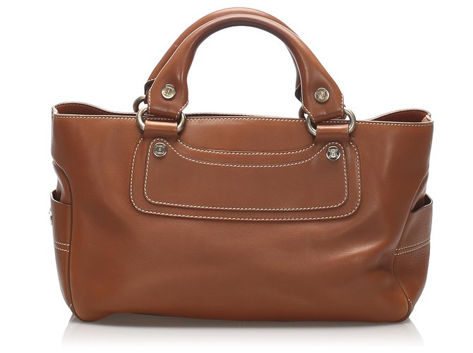 Céline Celine Brown Boogie Leather Handbag Pony-style calfskin  ref.231286