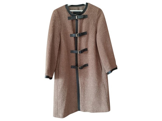 Purificacion Garcia Coats, Outerwear Beige Wool  ref.231477