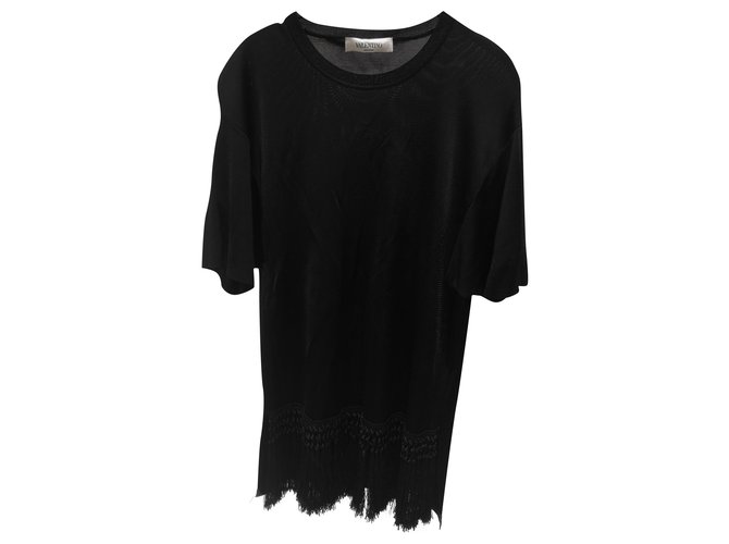 Valentino blusa Negro Viscosa  ref.231511