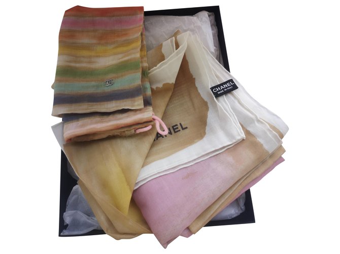Chanel Paréo /scarf Multiple colors Cotton  ref.231514