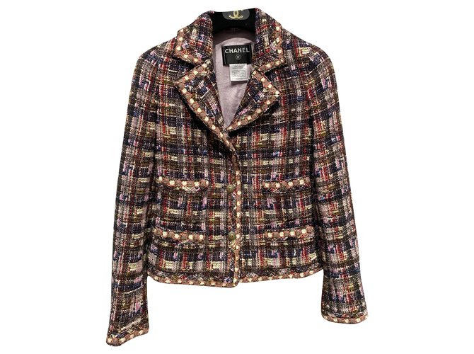 Chanel Jackets Multiple colors Tweed  ref.231561