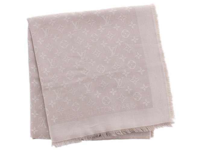 Louis Vuitton Monogram Shine Shawl Grey