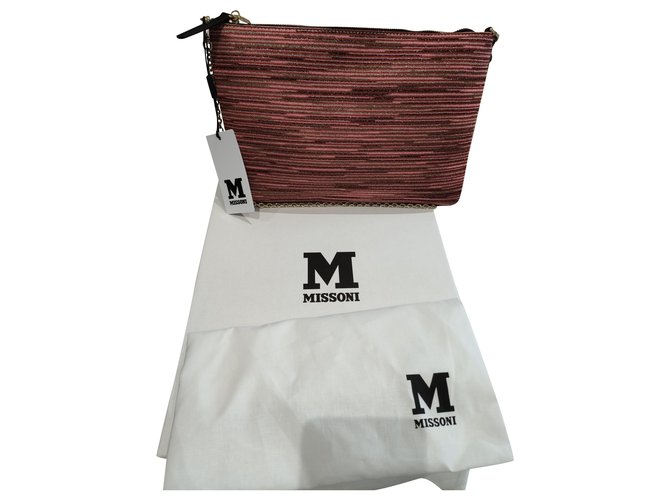 Missoni Clutch bags Pink Cloth  ref.231767