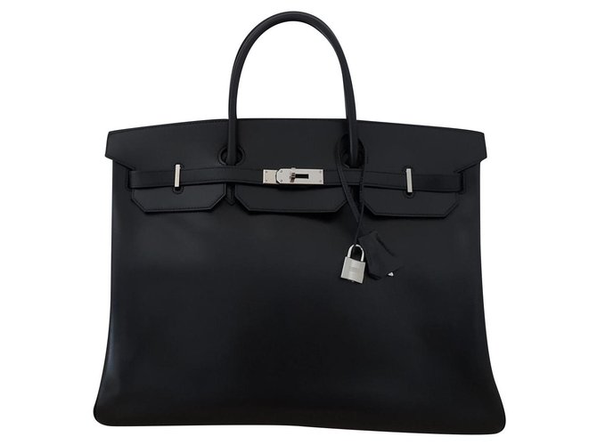 Hermès Hermes Birkin 40 en cuir box noir  ref.231772