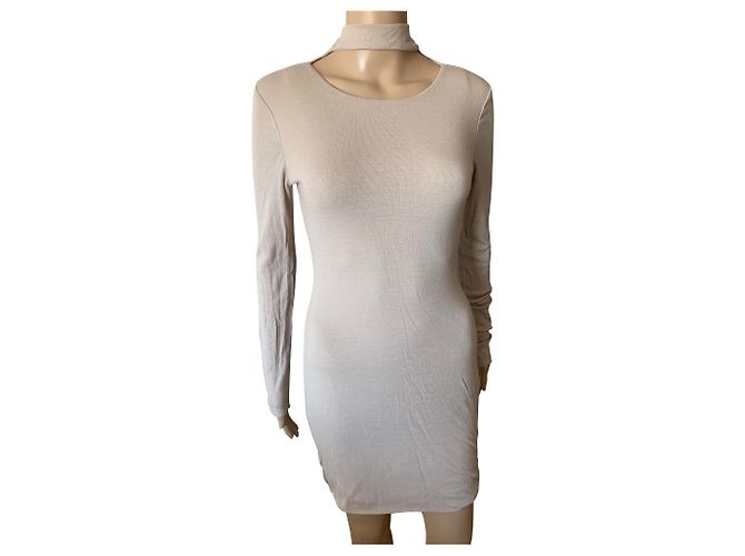 KOOKAÏ Kleid aus Wolle Beige Größe S