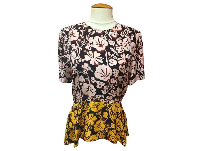 Top Tunica Kenzo in Seta Multicolore