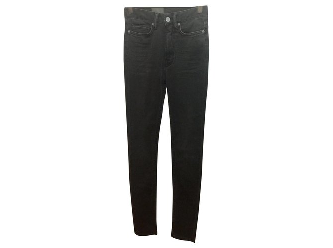All Saints Dark Grey Stilt Jeans W24 l29 Denim  ref.231850