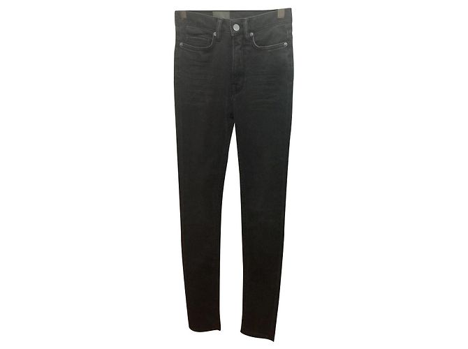 All Saints Vaqueros pitillo gris oscuro W24 l29 