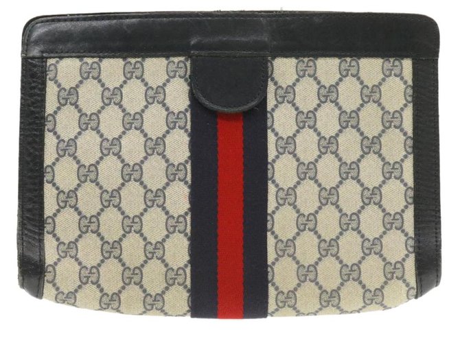 Gucci Pochette Cuir Beige  ref.231938