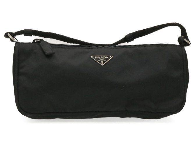 Prada Clutch Bag Black Leather  ref.231950