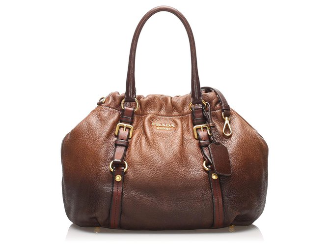 Bags, Prada Cervo Antik Handle Bag