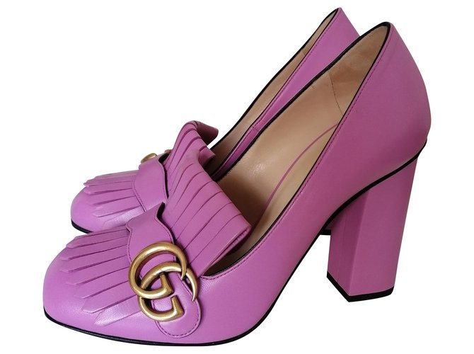 purple gucci heels