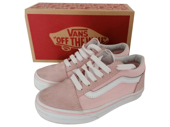 Vans Old school Pink Suede Cloth  ref.232170