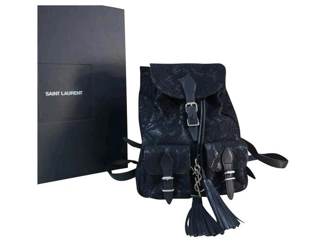 Black lace outlet backpack