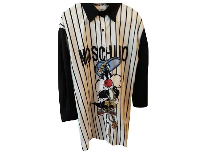 Abito camicia Moschino bianco