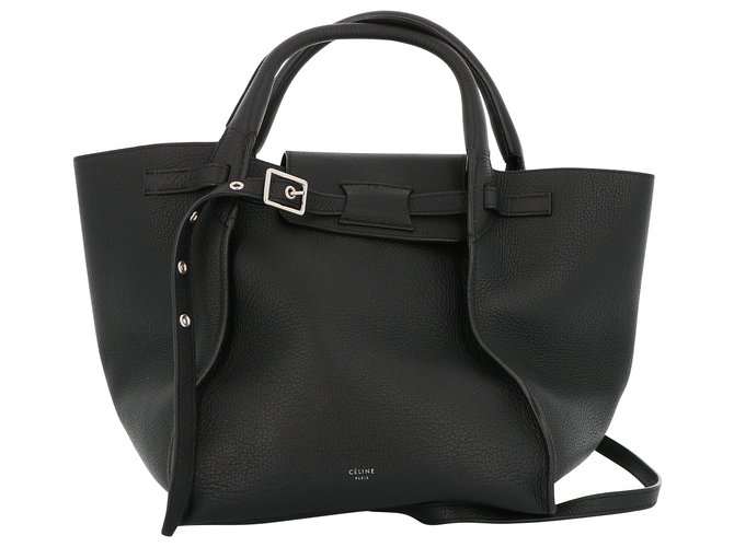 Céline Celine handbag Black Leather  ref.232325