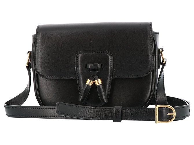 Céline shoulder bag Black Leather  ref.232332