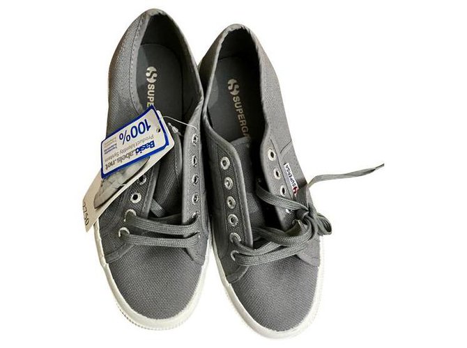 superga charcoal leather