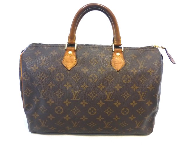 Louis Vuitton Speedy 35 Monogram Brown Leather ref.232591 - Joli Closet