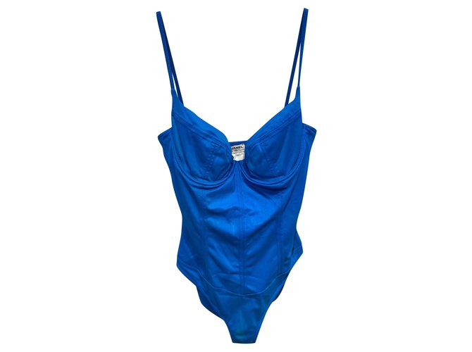 Chanel Swimwear Blue Cotton  ref.232596