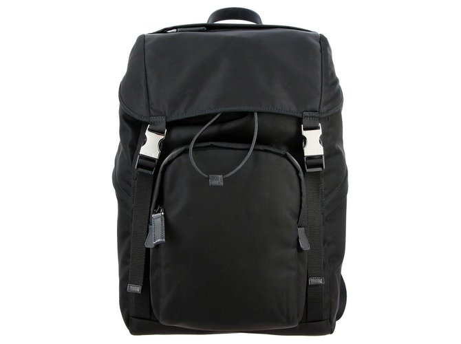 Prada backpack new Black Nylon  ref.232686