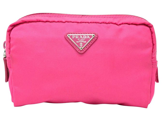 Prada Clutch Bag Pink Synthetic  ref.232699